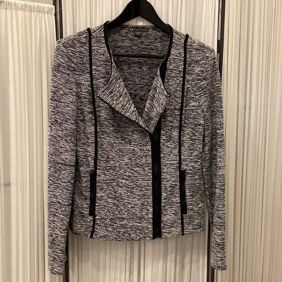 EUC Armani Exchange Knit Moto Jacket - Size Medium - Picture 3 of 4